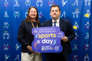 Louie French MP supporting National School Sports Week 2025
